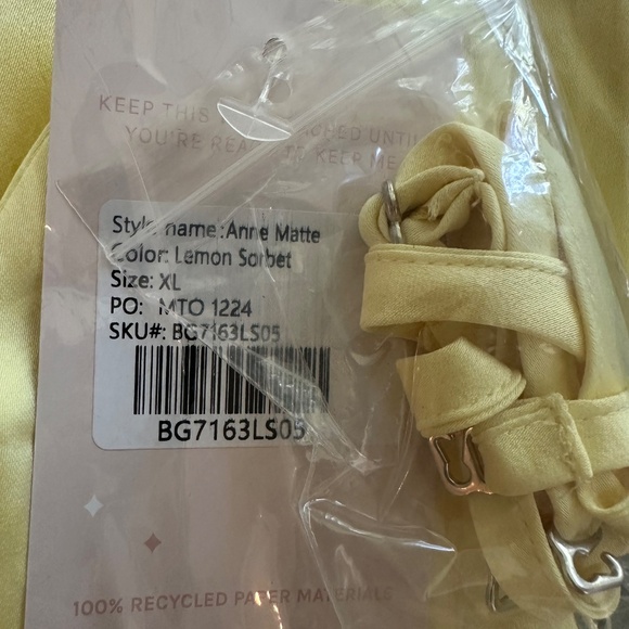 BRAND NEW BIRDY GREY Anne Matte Satin Lemon Sorbet FREE SHIPPING - Picture 5 of 8